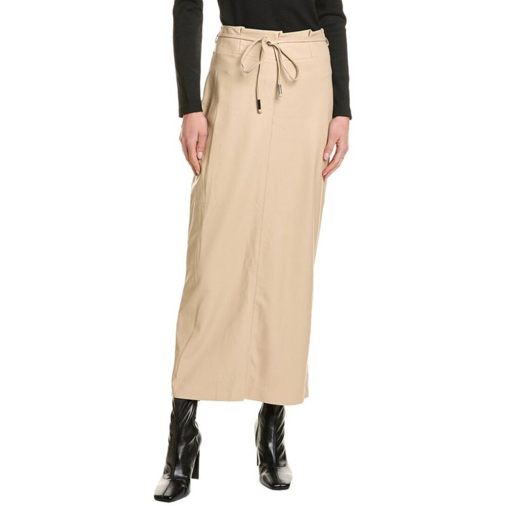 Theo The Label Womens  Hera Midi Skirt, Brown
